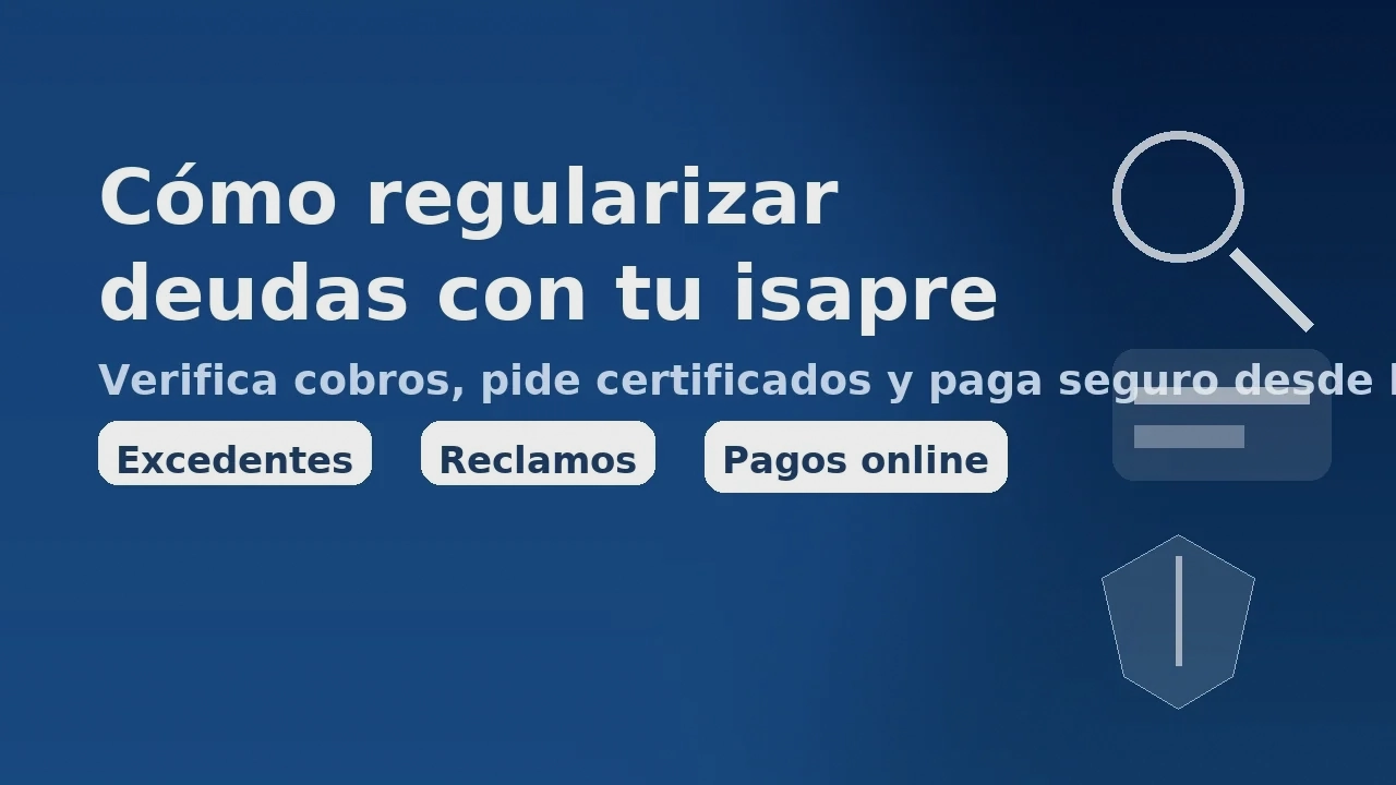 Regularizar deudas con tu isapre: consulta de saldos, certificados y pagos online desde la sucursal virtual.