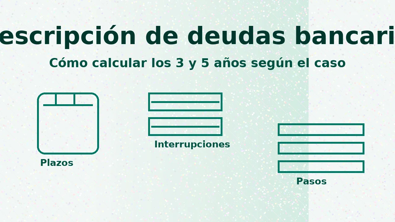 Cálculo de prescripción: diferencia entre 3 y 5 años en deudas bancarias en Chile.
