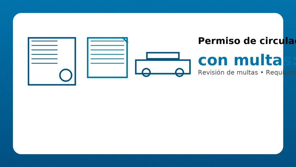Permiso de circulación con multas: qué hacer y cómo regularizar