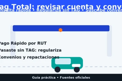 Tag Total: revisar cuenta, pagar free flow y suscribir convenio