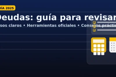 Guía para revisar, entender y pagar deudas: checklist, calculadora y calendario para ordenar pagos