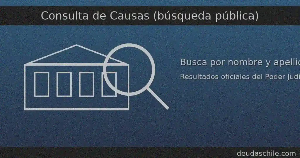 Consulta de Causas del Poder Judicial: búsqueda pública por nombre y apellidos, RIT o RUC, con resultados oficiales.