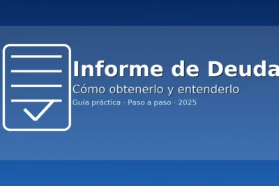 Informe de Deudas CMF: guía para descargarlo y entenderlo – banner azul con icono de reporte
