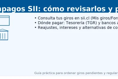 Giros impagos SII: cómo revisarlos y pagarlos — consulta en sii.cl, pago en Tesorería (TGR) y alternativas de convenio