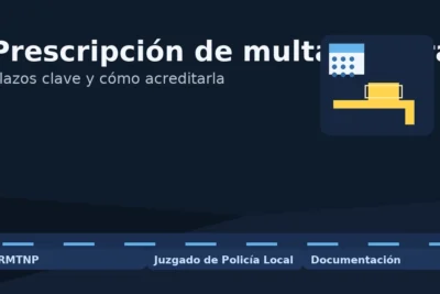 Prescripción de multas de tránsito: plazos clave y cómo acreditarla (RMTNP, Juzgado de Policía Local)