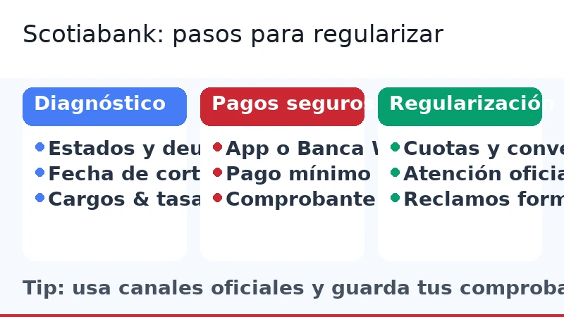 Guía Scotiabank: estados, pagos y regularización