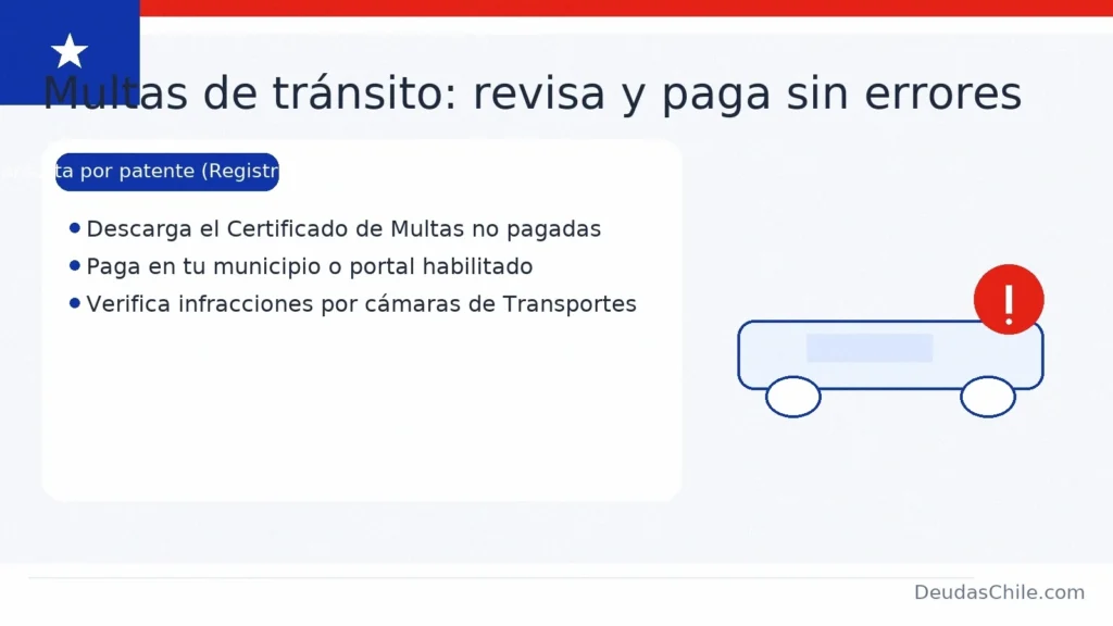 Multas de tránsito en Chile: cómo descargar el Certificado de Multas no Pagadas del Registro Civil y pagar en la municipalidad o portal oficial
