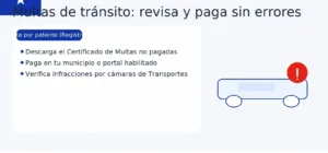 Multas de tránsito en Chile: cómo descargar el Certificado de Multas no Pagadas del Registro Civil y pagar en la municipalidad o portal oficial