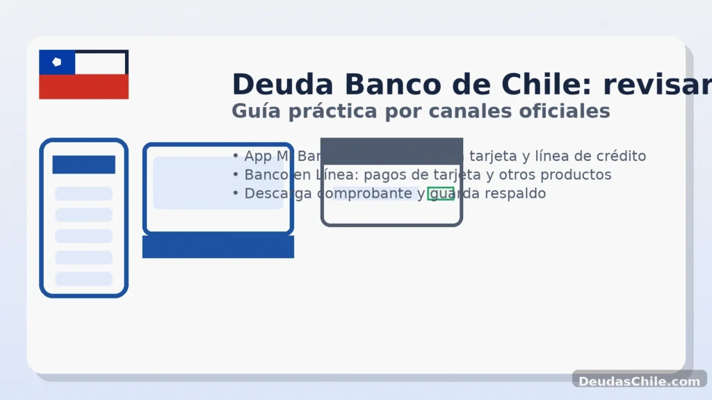 Deuda Banco de Chile: revisar cuotas y pagar en línea por canales oficiales — DeudasChile.com Canales digitales