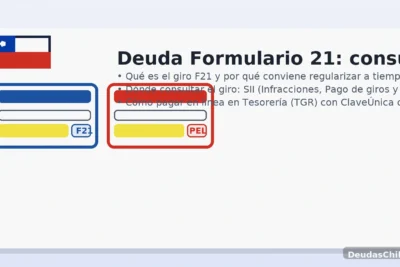 Deuda Formulario 21 (giro SII): consulta y pago en TGR