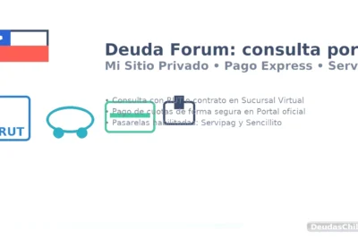 Deuda Forum: consulta por RUT en Sucursal Virtual y paga cuotas en Pago Express; alternativas Servipag y Sencillito