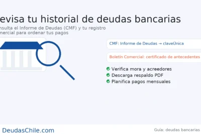 Revisa tu historial de deudas bancarias en Chile: cómo obtener el Informe de Deudas de la CMF y el certificado del Boletín Comercial para planificar pagos