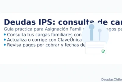Deudas IPS: consulta de cargas familiares y pagos pendientes — guía paso a paso en Chile (IPS/ChileAtiende)