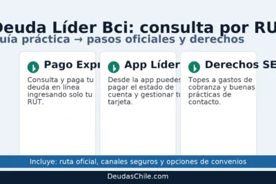 Deuda Líder Bci: consulta por RUT y pagar en línea; opciones por App Bci y derechos del consumidor