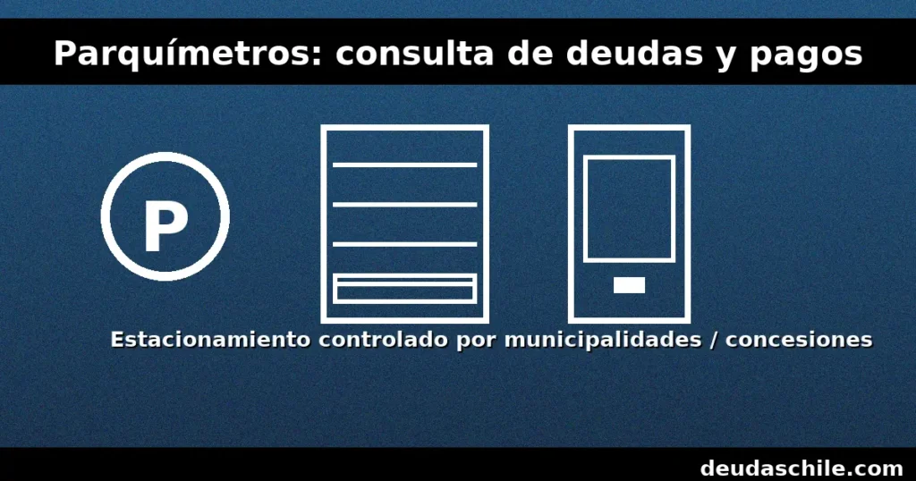 Parquímetros en bienes nacionales de uso público administrados por municipalidades/concesiones: consulta de deudas y pagos en línea.