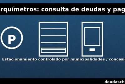 Parquímetros en bienes nacionales de uso público administrados por municipalidades/concesiones: consulta de deudas y pagos en línea.